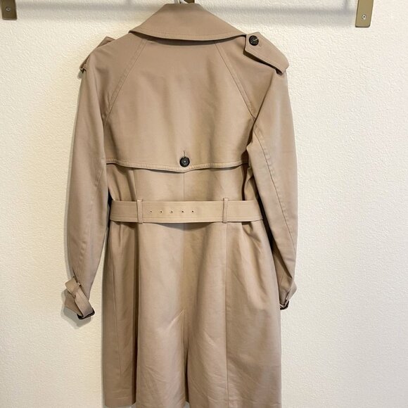 Club Monaco Taupe Trench Coat - Size M - Picture 3 of 5